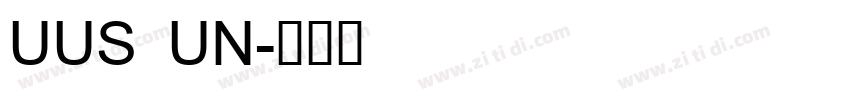 UUS UN字体转换